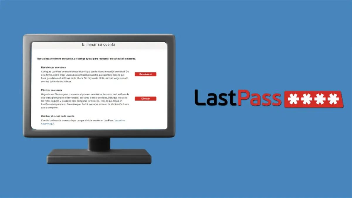 How to delete LastPass account with and without master key